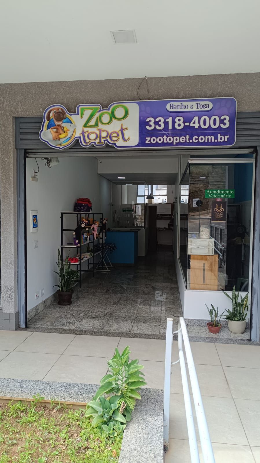Fachada da Zootopet na Avenida Aggeo Pio Sobrinho, no Buritis